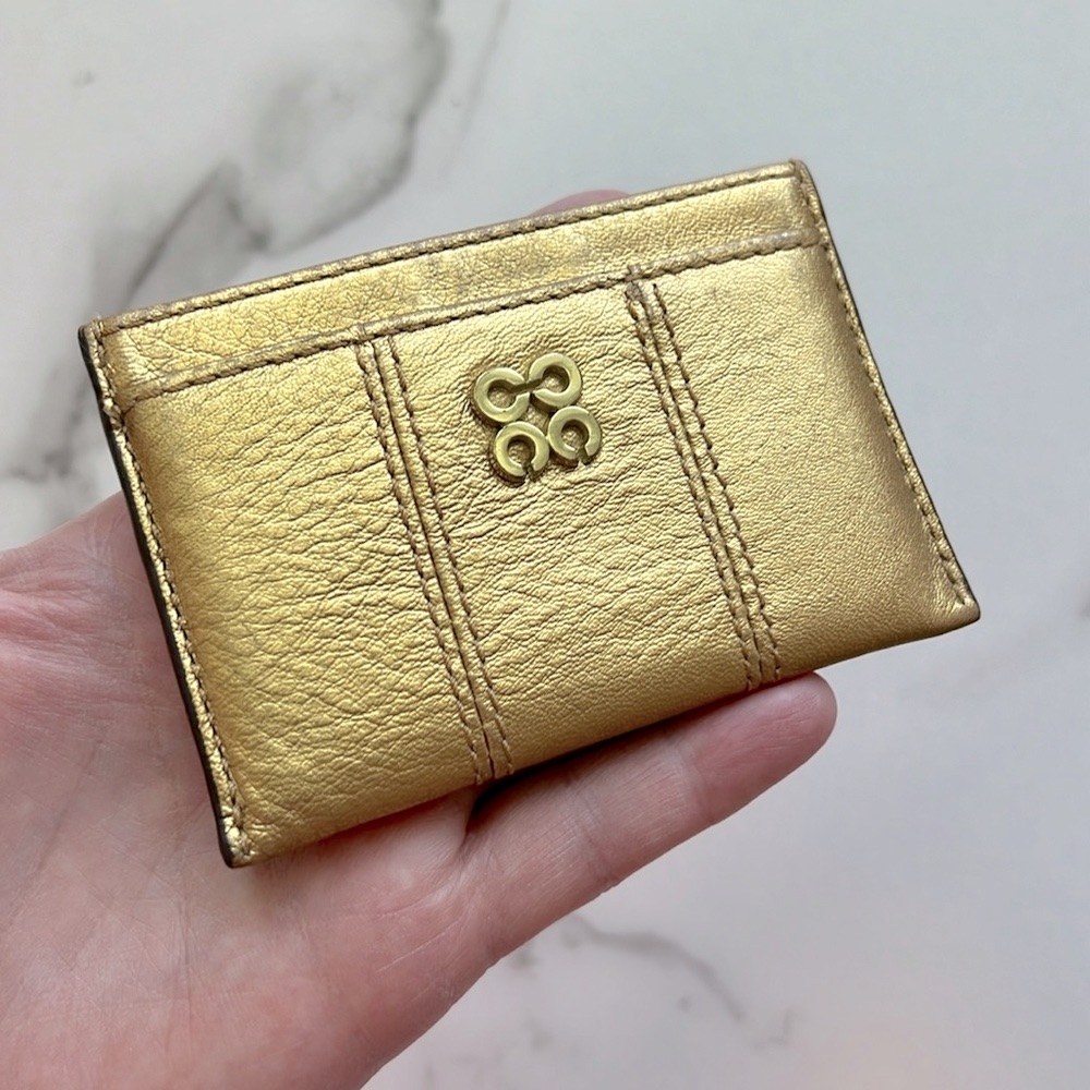 Coach - Gold Card Holder Wallet